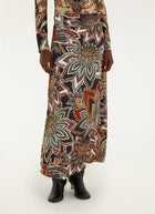 Tapestry Print Maxi Skirt