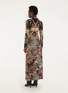 Tapestry Print Maxi Skirt
