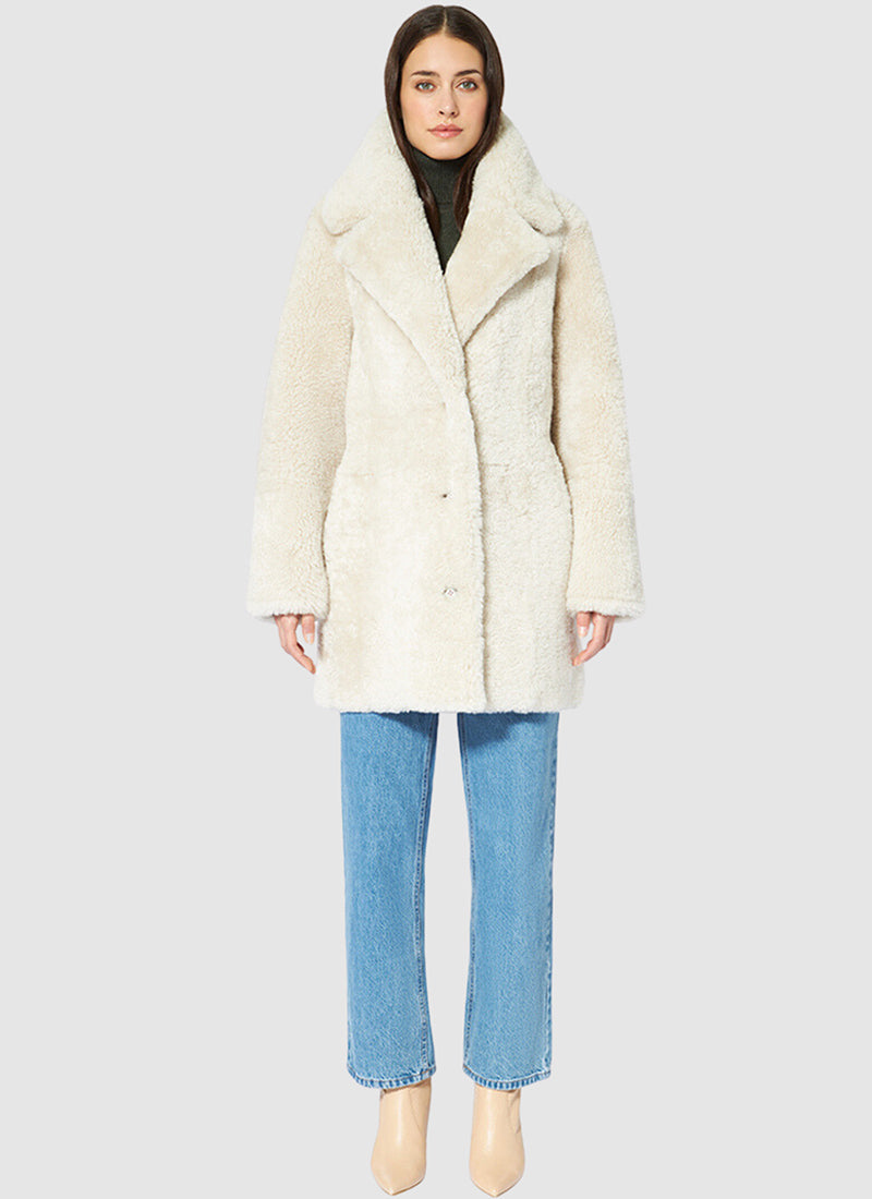 Hiso Tempo Wool Teddy Coat