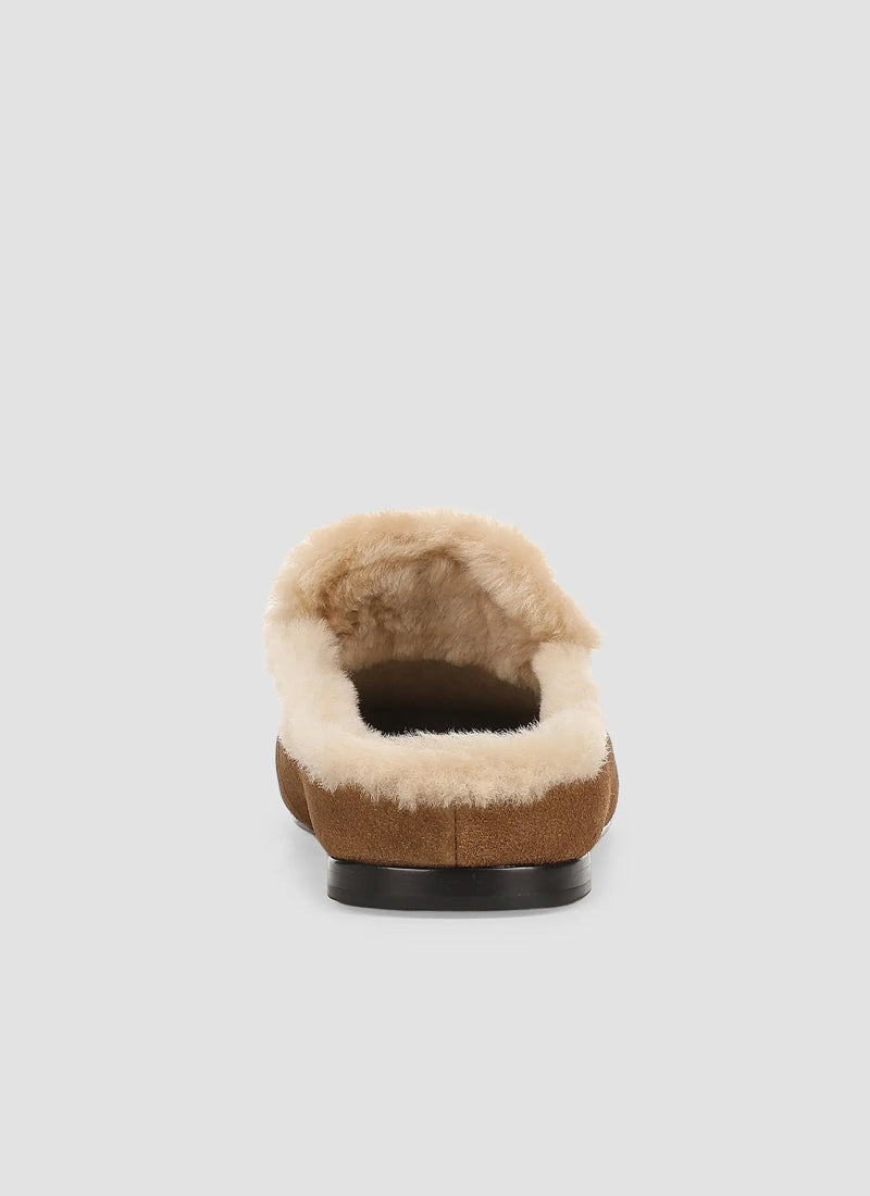 Tevin Suede Shearling Slip On Loafer