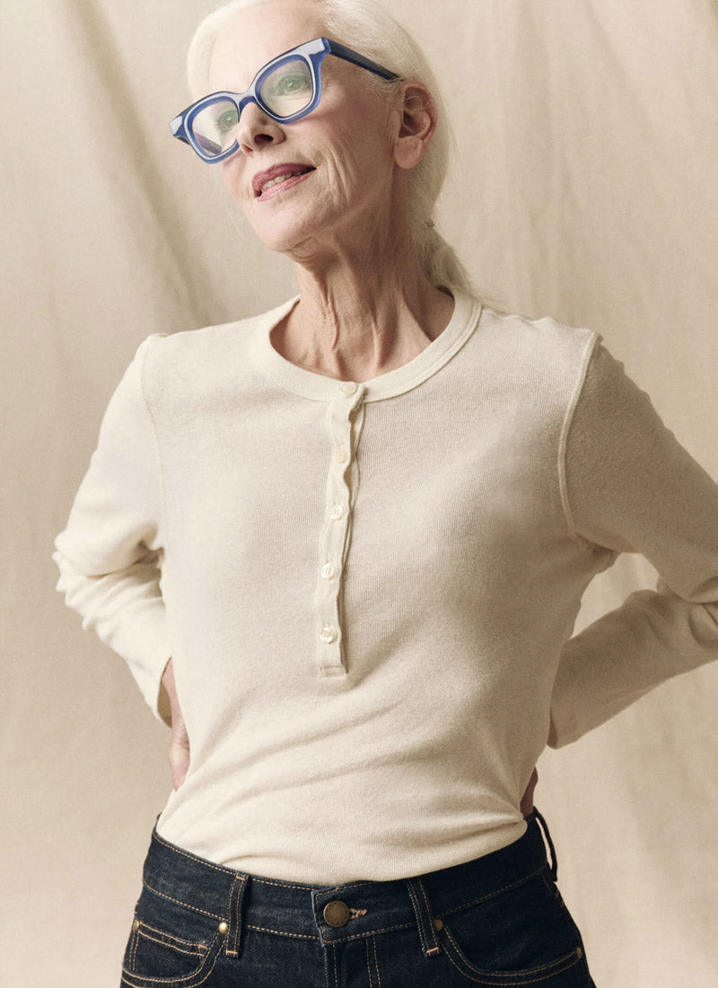The Great The Recycled Slim Rib Henley