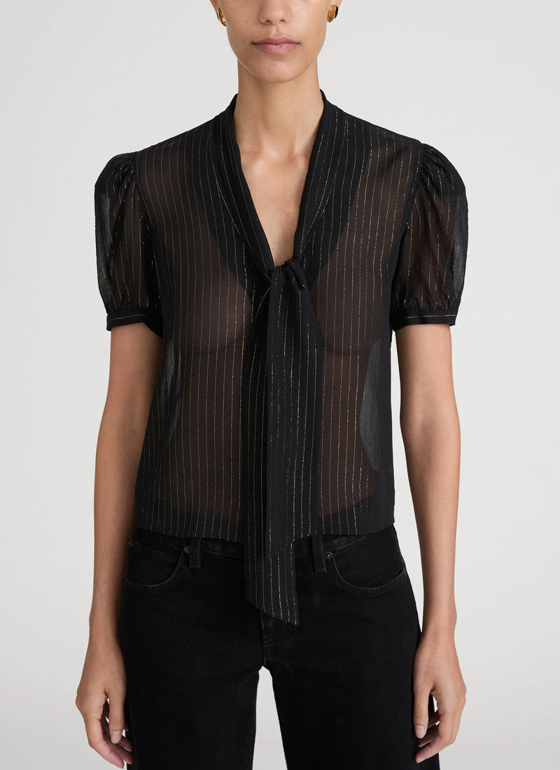 The Lurex Sonnet Blouse
