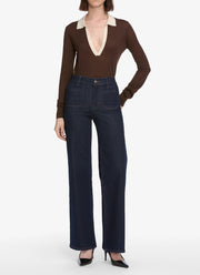 The Pearl Slim Palazzo Modernist Pocket Jeans