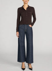 Rib Pocket Polo Top by FRAME at Andrews
