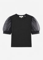 The Tulle Sleeve Top
