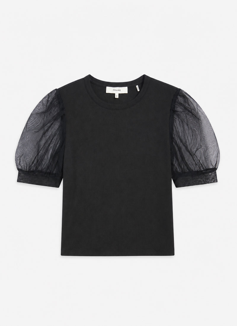 The Tulle Sleeve Top