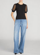 The Tulle Sleeve Top