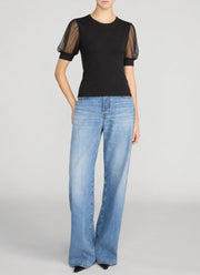 The Tulle Sleeve Top