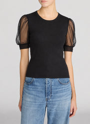 The Tulle Sleeve Top