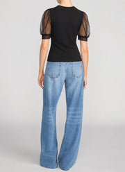 The Tulle Sleeve Top