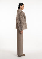 Tigrados Shearling Crop Jacket