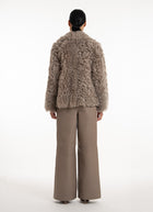 Tigrados Shearling Crop Jacket