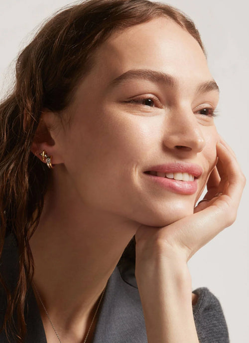  Bi Colour Cross Studs by TI SENTO at Andrews 