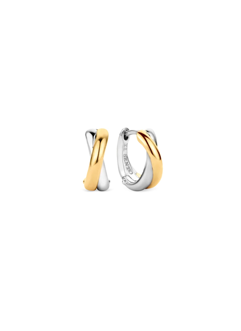 Bi Colour Stacked Earrings by TI SENTO at Andrews