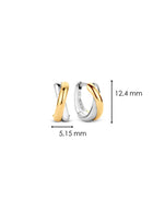 Bi Colour Stacked Earrings by TI SENTO at Andrews