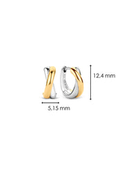 Bi Colour Stacked Earrings by TI SENTO at Andrews