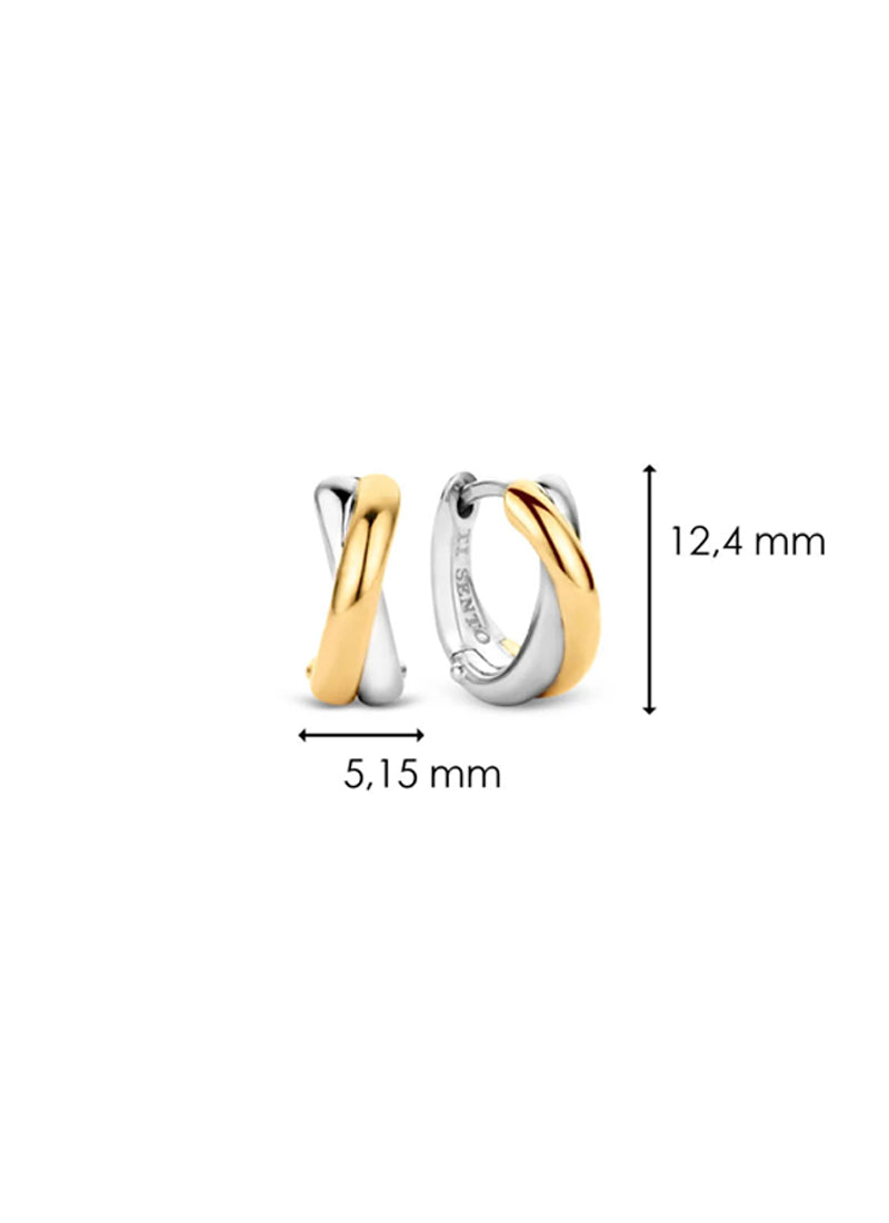 Bi Colour Stacked Earrings by TI SENTO at Andrews