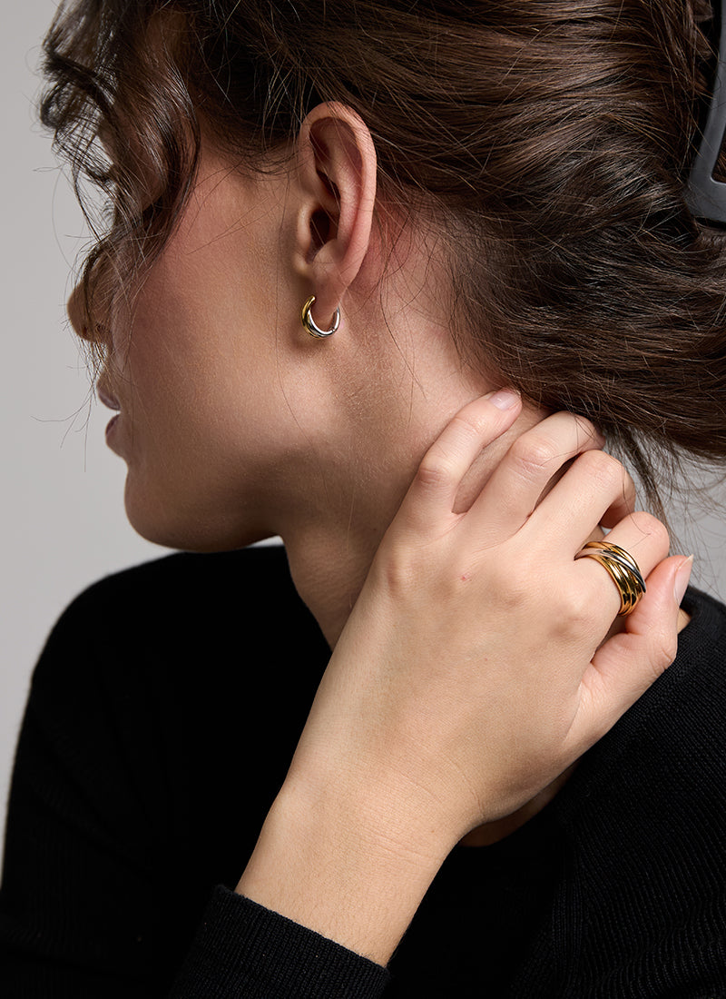 Stacked Bi Colour Ring