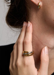 Stacked Bi Colour Ring