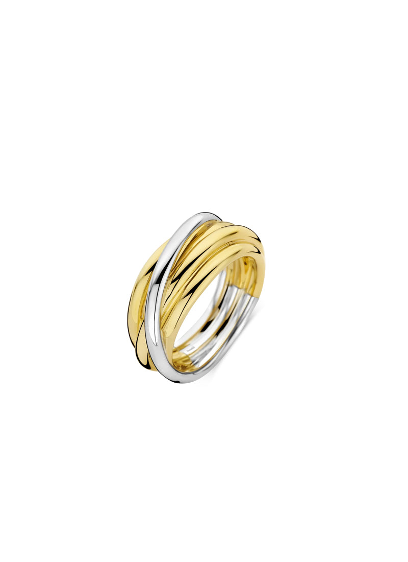 Stacked Bi Colour Ring by TI SENTO at Andrews