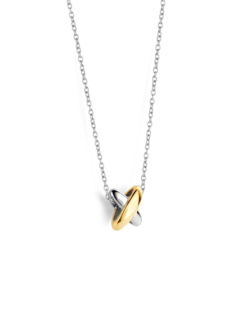 Ti Sento Cross Charm Chain Necklace