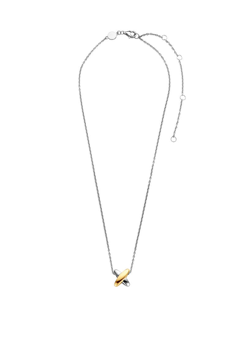 Ti Sento Cross Charm Chain Necklace