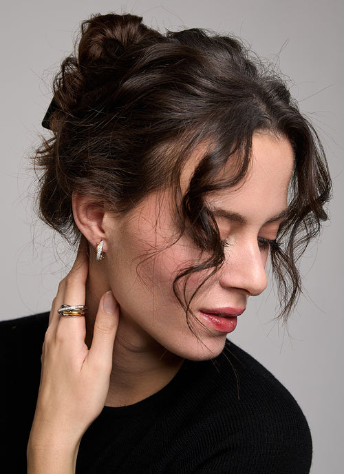 Stacked Crystal Ring