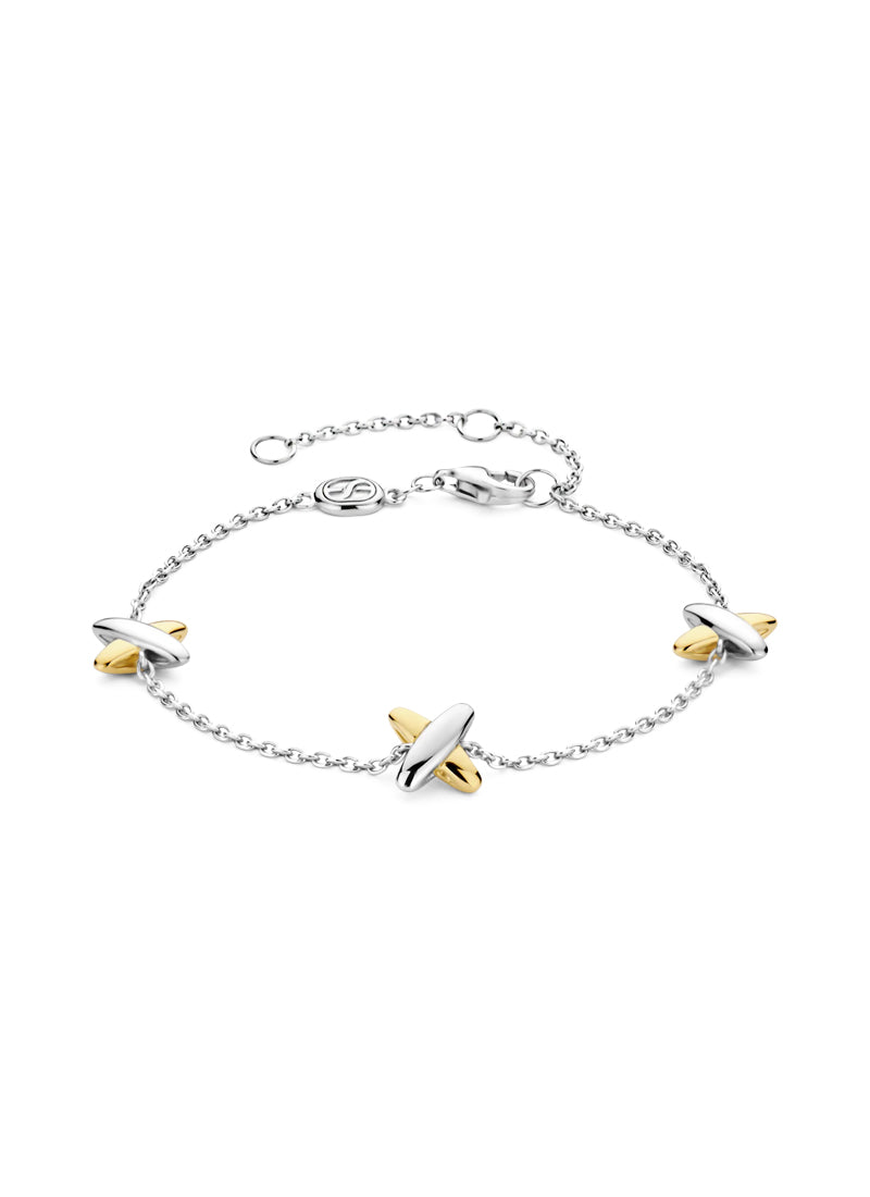 TI SENTO Cross Charm Chain Bracelet