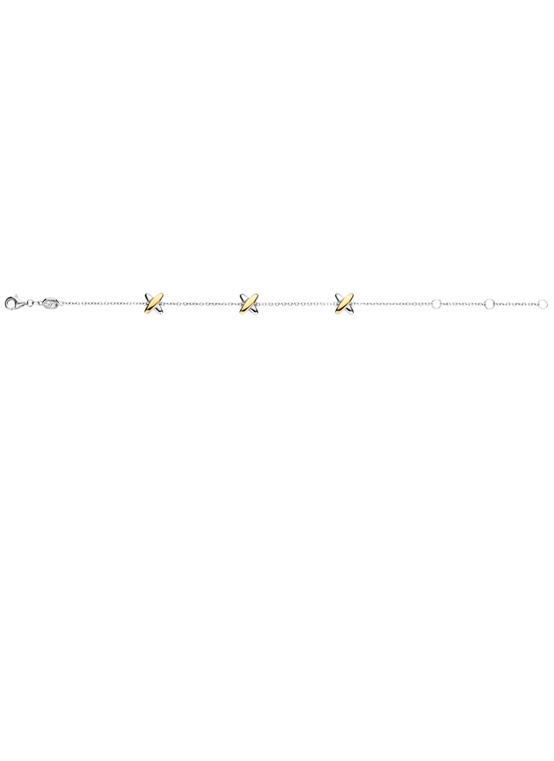 TI SENTO Cross Charm Chain Bracelet