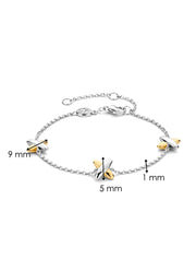 TI SENTO Cross Charm Chain Bracelet