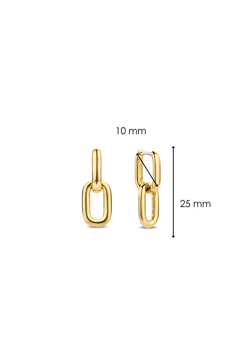 Gold Linked Earrings