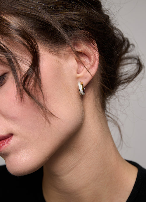 Stacked Crystal Earrings