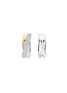 Ti Sento Stacked Crystal Earrings