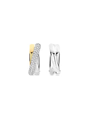 Ti Sento Stacked Crystal Earrings