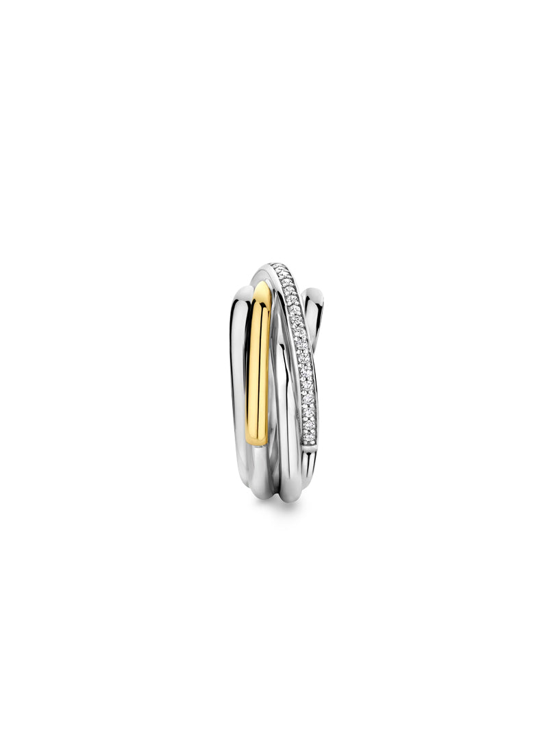 Stacked Crystal Ring by TI SENTO at Andrews