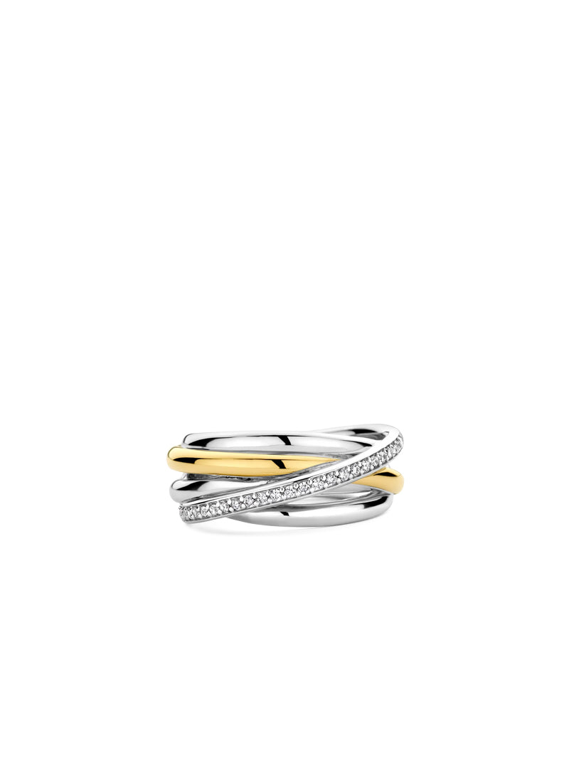Stacked Crystal Ring by TI SENTO at Andrews