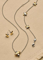Cross Charm Studs