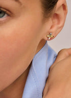Cross Charm Studs