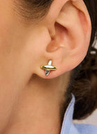 Cross Charm Studs