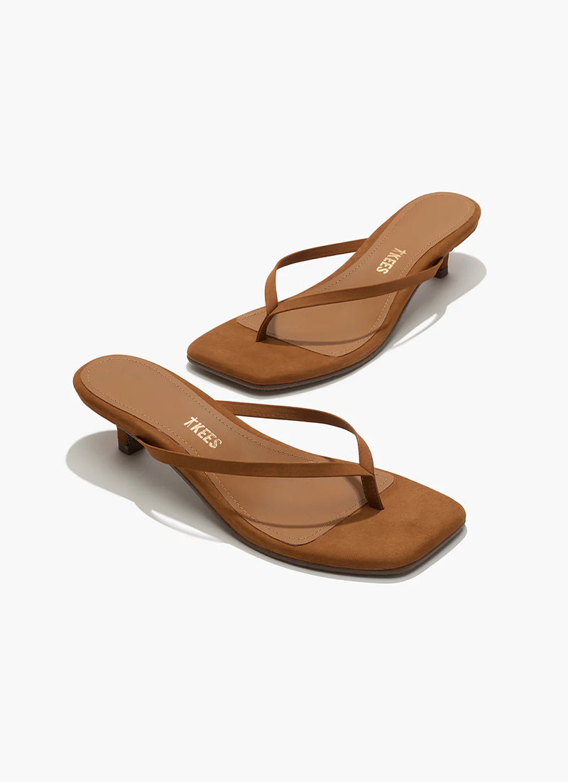 Julia Suede Square Toe Kitten by TKEES