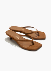 Julia Suede Square Toe Kitten by TKEES