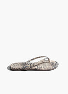 TKEES Round Toe Lily Exotic Sandals