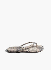 TKEES Round Toe Lily Exotic Sandals