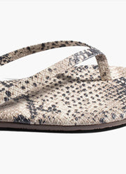 TKEES Round Toe Lily Exotic Sandals