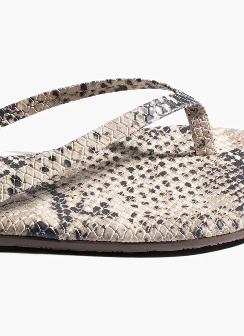 TKEES Round Toe Lily Exotic Sandals