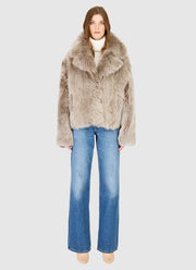 Toska Reversible Suede Shearling Jacket