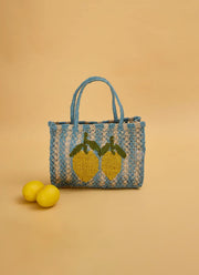The Jacksons Tracy Stripe 2 Lemons Tote Bag