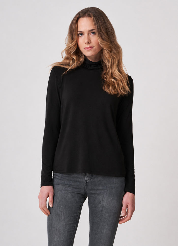 REPEAT Cashmere Turtleneck Knit Long Sleeve T-Shirt