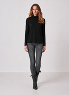 Turtleneck Knit Long Sleeve T-Shirt by Smythe at Andrews