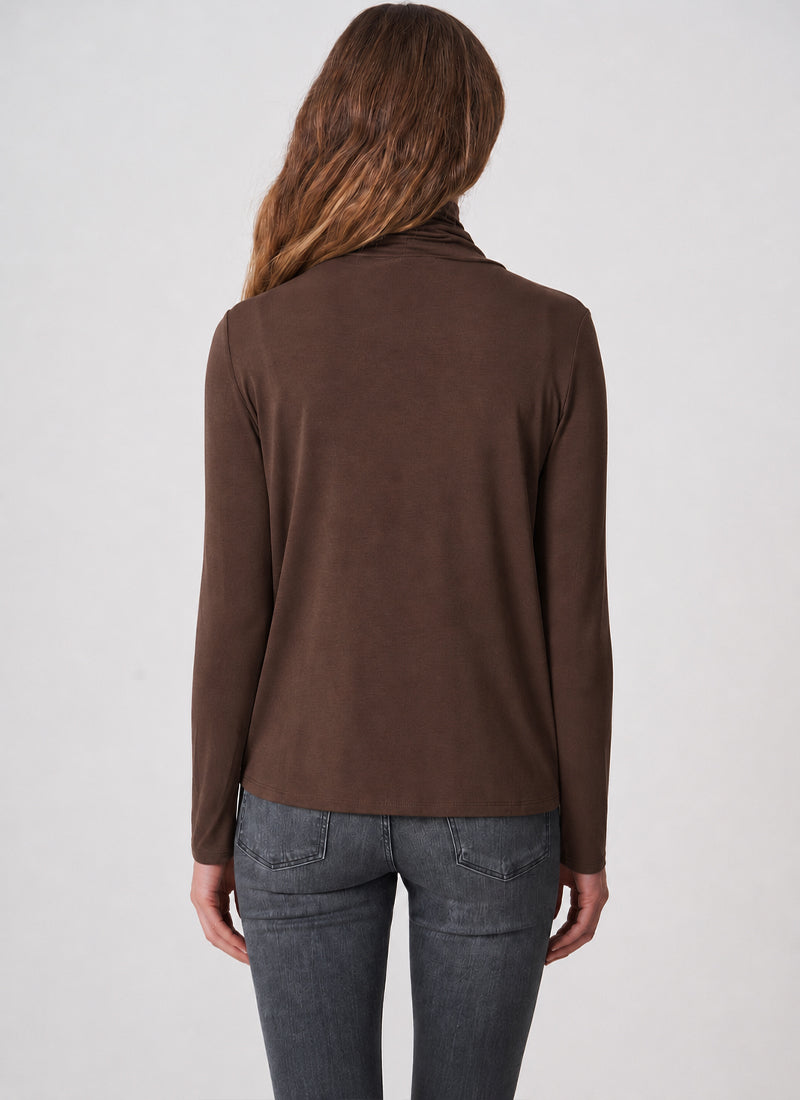  Turtleneck Knit Long Sleeve T-Shirt by Smythe at Andrews 